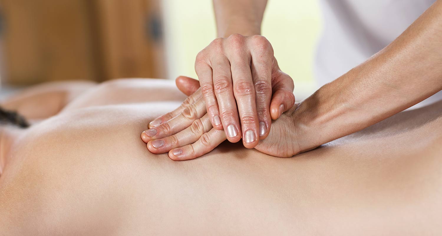 Detail of back massage